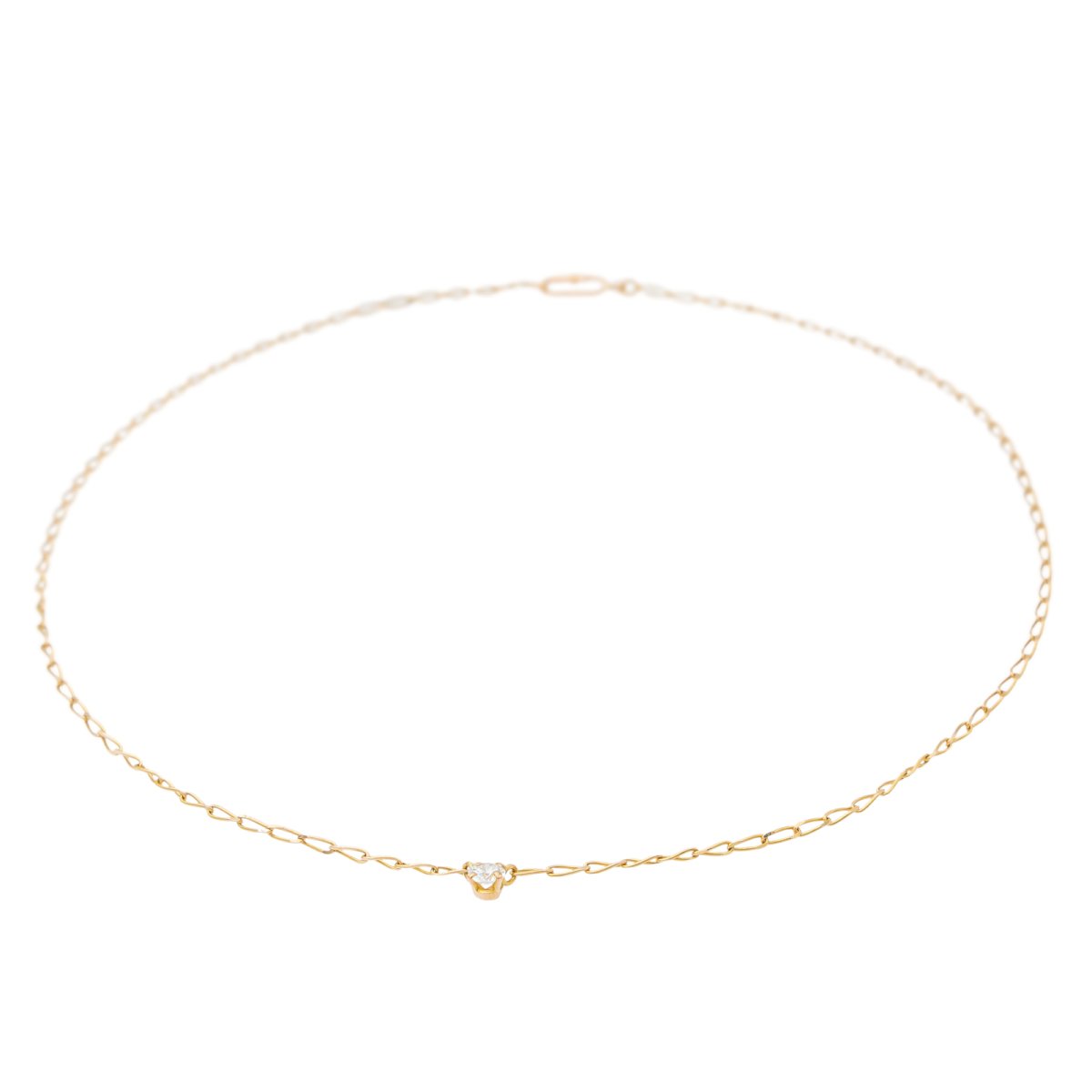 Collier Solitaire en or jaune et diamant - Castafiore