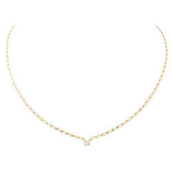 Collier Solitaire en or jaune et diamant - Castafiore