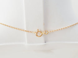 collier solitaire en or rose et diamant - Castafiore
