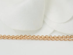 collier solitaire en or rose et diamant - Castafiore