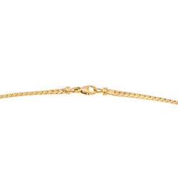 Collier Solitaire maille anglaise en or jaune et diamant - Castafiore