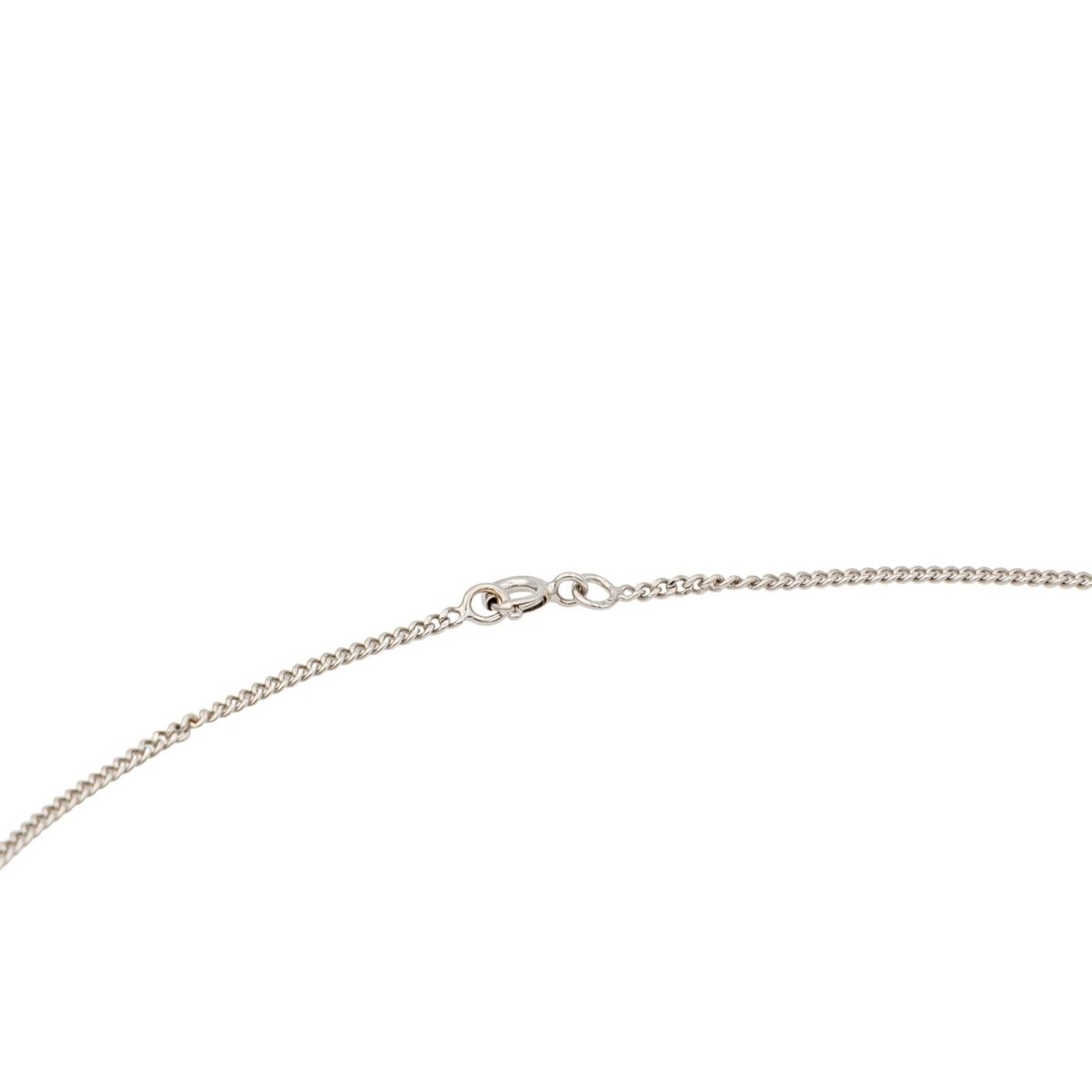 Collier Solitaire Or Blanc Diamant - Castafiore