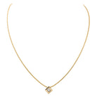 Collier Solitaire Or jaune Diamant - Castafiore