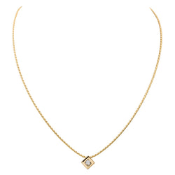 Collier Solitaire Or jaune Diamant - Castafiore