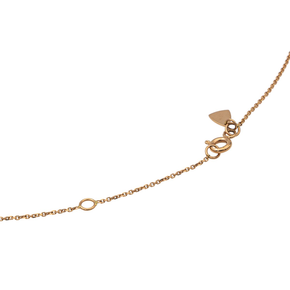 Collier Solitaire Or rose Diamant - Castafiore