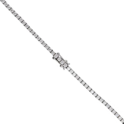 Collier Tennis en or gris 18 Cts avec 10,03 Cts de diamants brillants G - VS. 43 cm - Castafiore