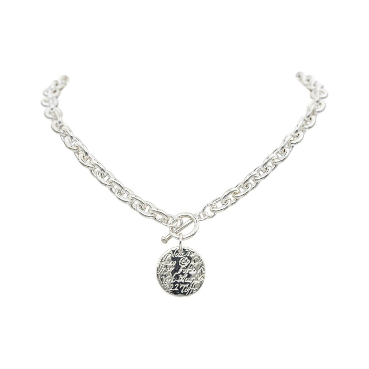 Collier TIFFANY & CO. "727 5th Avenue New York" en argent - Castafiore