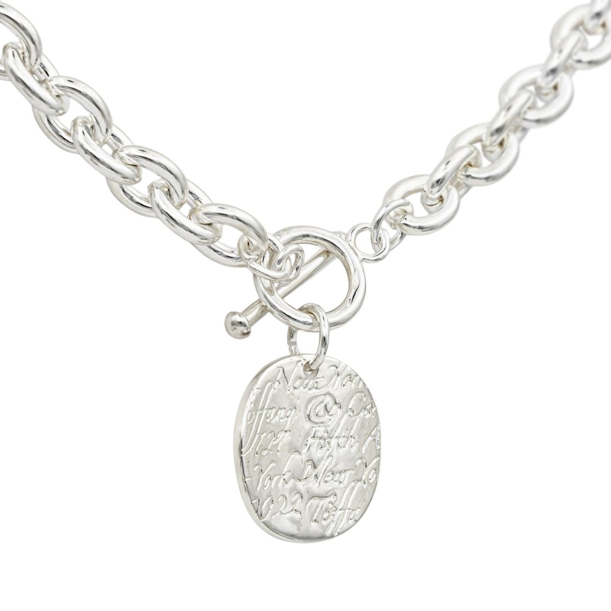 Collier TIFFANY & CO. "727 5th Avenue New York" en argent - Castafiore
