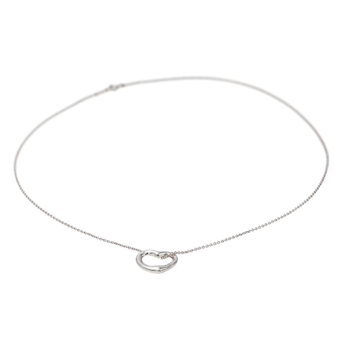 Collier Tiffany & Co Coeur Open heart Platine Diamant - Castafiore