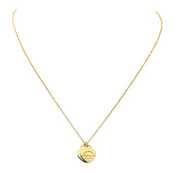 Collier TIFFANY & CO. Please return to Tiffany Mini maille forçat en or jaune - Castafiore