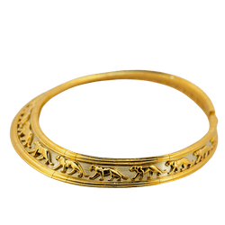 Collier Torque CARTIER "Pharaon" en or jaune et or blanc - Castafiore