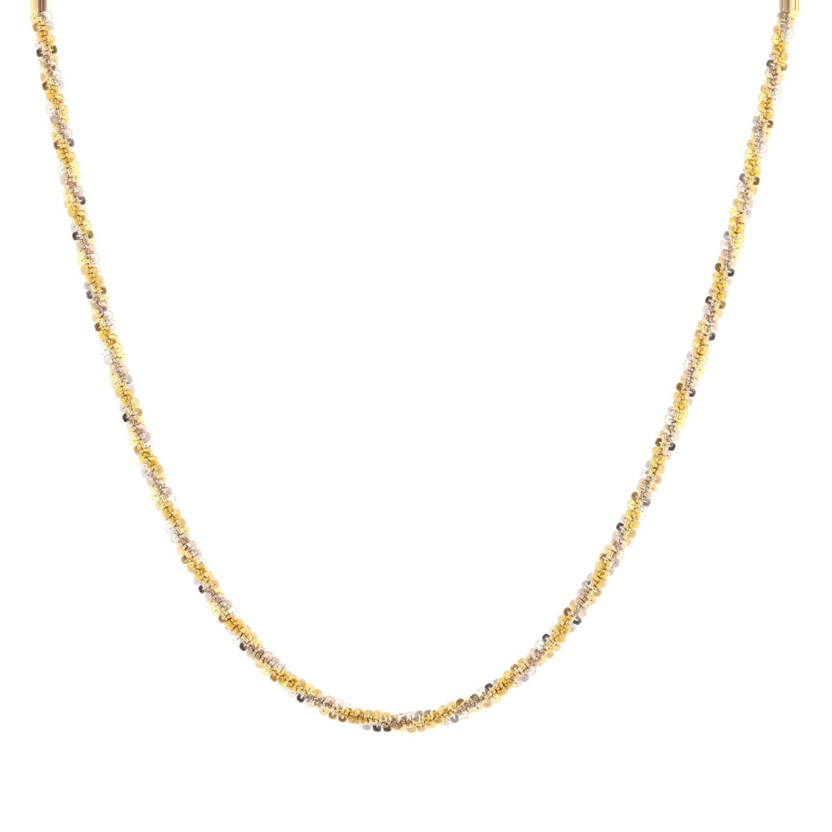 Twisted chain in two-tone gold