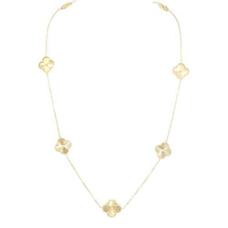 Collier trèfles en or jaune - Castafiore