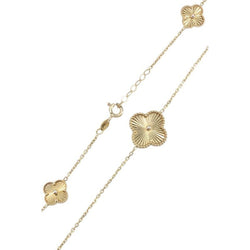 Collier trèfles en or jaune - Castafiore