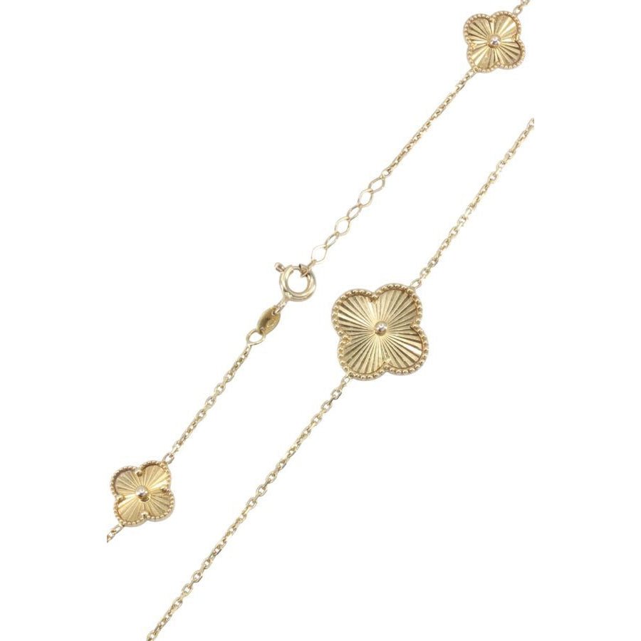 Collier trèfles en or jaune - Castafiore