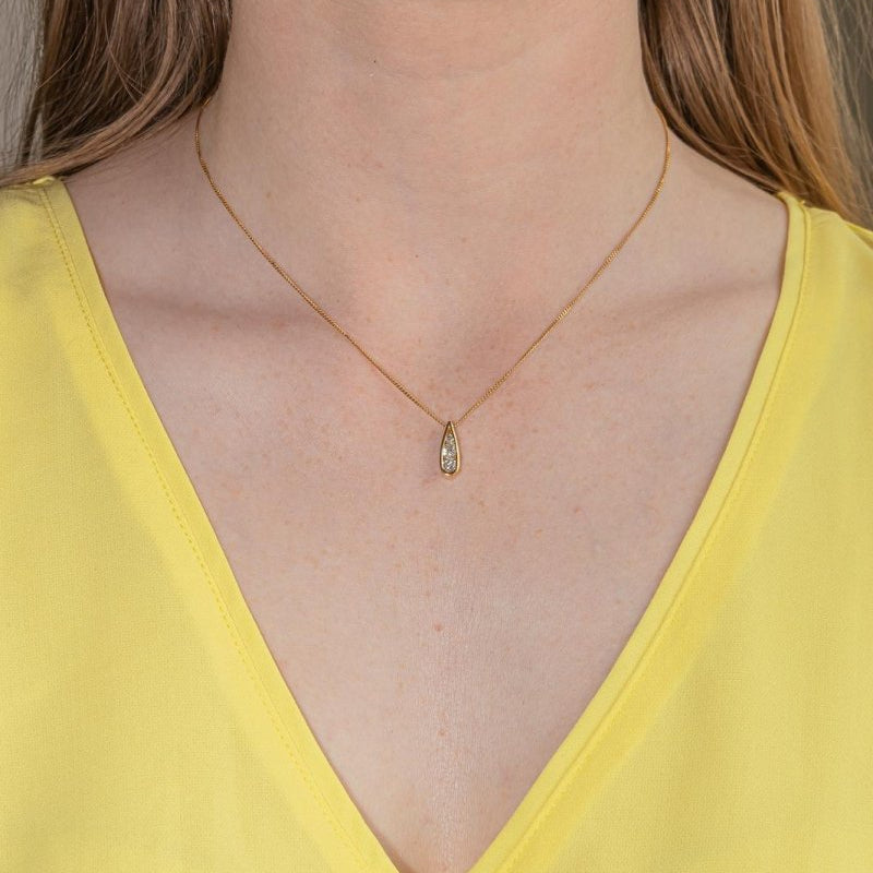 Collier Trilogie Or jaune Diamant - Castafiore