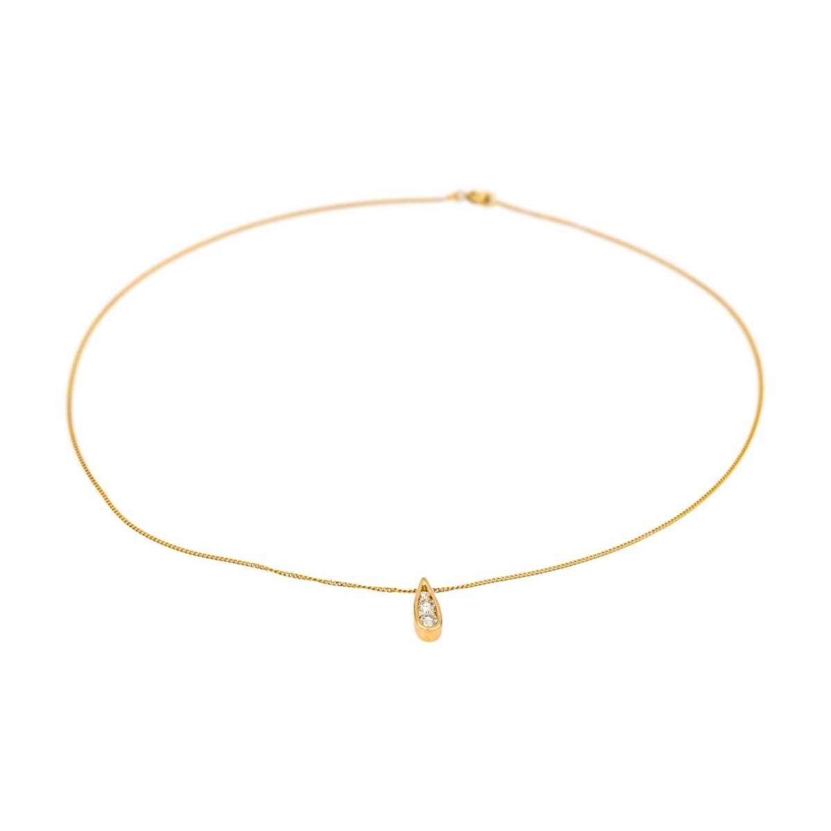 Collier Trilogie Or jaune Diamant - Castafiore