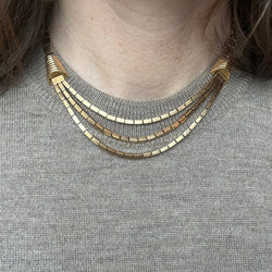 Collier trois rangs en or jaune - Castafiore