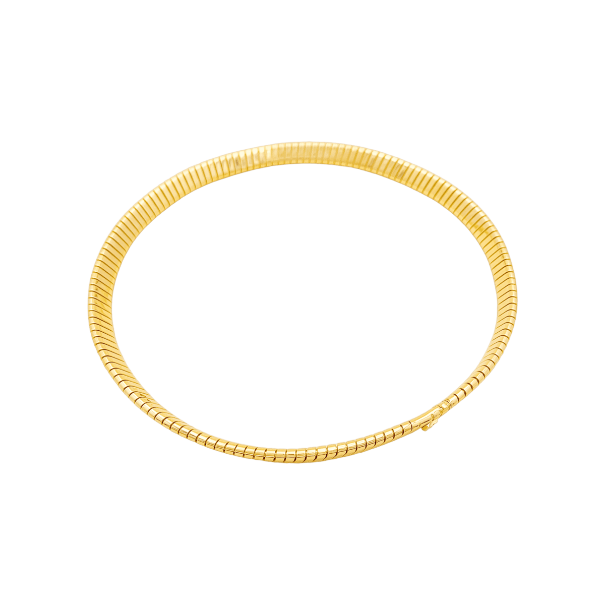 Collier Tubogas BULGARI "Tubogas" en or jaune et diamants - Castafiore
