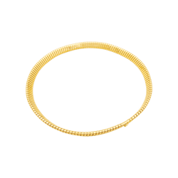 Collier Tubogas BULGARI "Tubogas" en or jaune et diamants - Castafiore