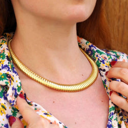 Collier Tubogas en or jaune - Castafiore