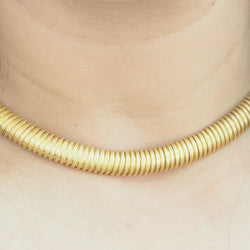 Collier Tubogas en or jaune - Castafiore