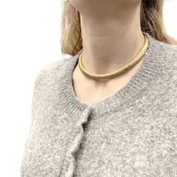 Collier, "Tubogas", or jaune. - Castafiore