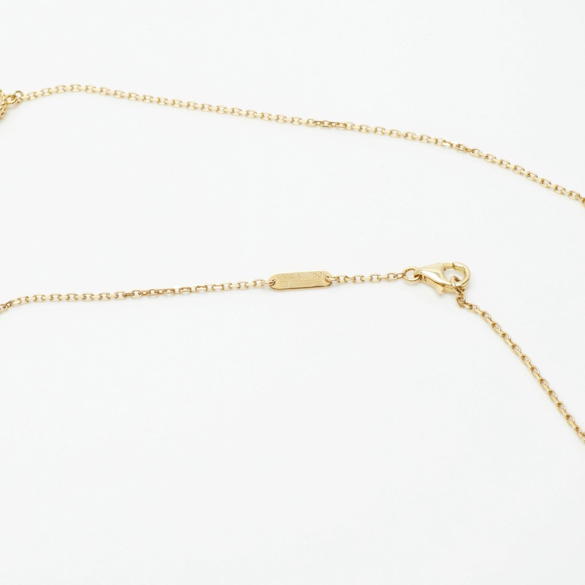 Collier Van Cleef & Arpels Lucky Alhambra Heart nacre blanche en or jaune - Castafiore