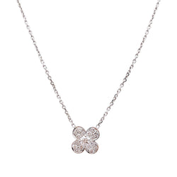 Collier Van Cleef & Arpels, or blanc, diamants - Castafiore