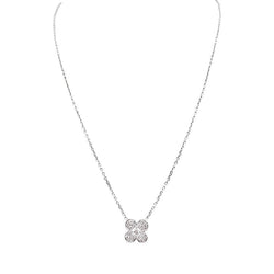 Collier Van Cleef & Arpels, or blanc, diamants - Castafiore