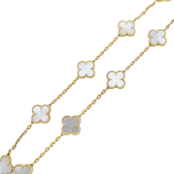 Necklace Van Cleef & Arpels, "Vintage Alhambra", yellow gold and mother-of-pearl.