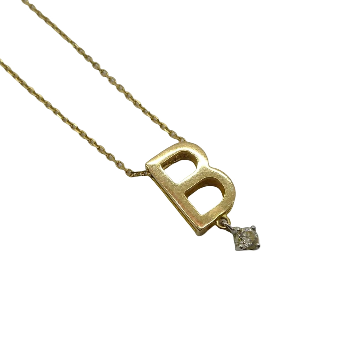 Collier VANRYCKE Initiale abécédaire en or jaune et diamant - Castafiore