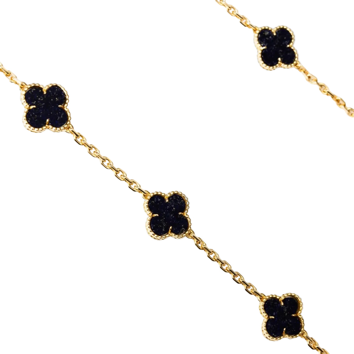 Collier VAN CLEEF & ARPELS Vintage Alhambra en or jaune et lapis-lazuli