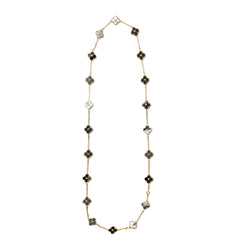Collier VCA Alhambra vintage en or jaune et hématite - Castafiore