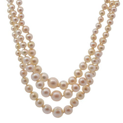 Collier vintage en or 18k et perles de culture - Castafiore