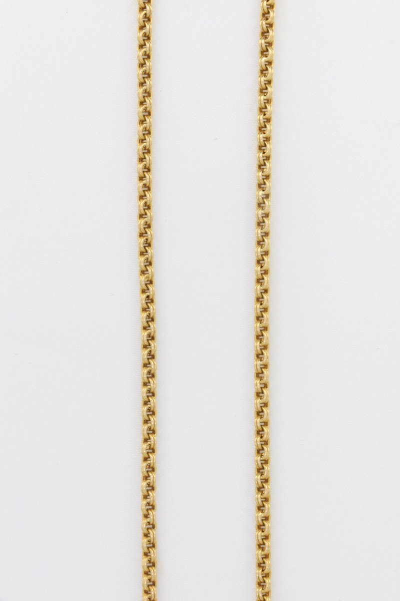 Collier vintage en or, corail et diamants taille ancienne - Castafiore