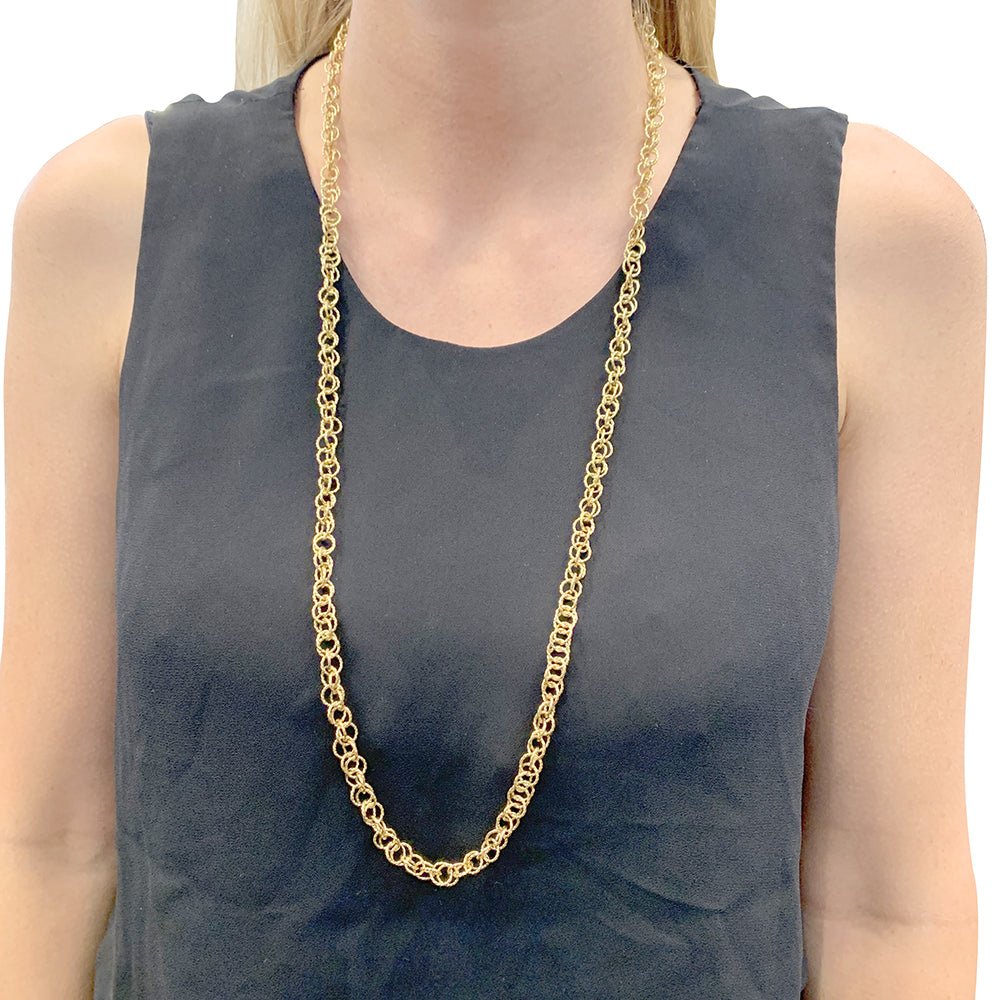 Collier vintage en or jaune - Castafiore