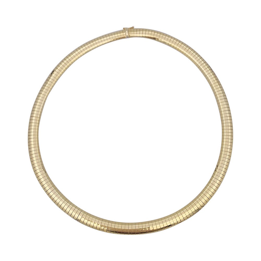 Collier vintage omega or jaune. - Castafiore