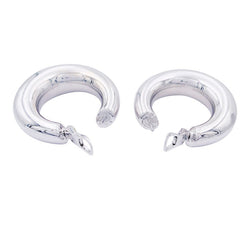 Créoles Chaumet, "Anneau", or blanc. - Castafiore