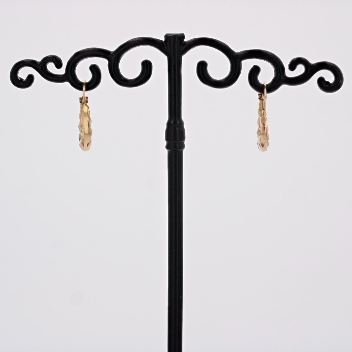 Créoles or rose facetté - Castafiore