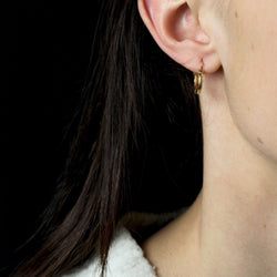 Créoles or rose facetté - Castafiore