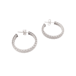 Créoles Tiffany & Co "Somerset" argent. - Castafiore