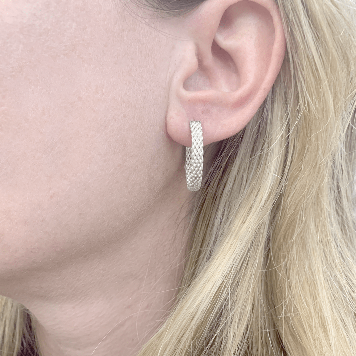 Créoles Tiffany & Co "Somerset" argent. - Castafiore