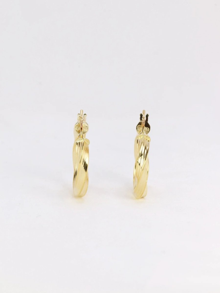 Créoles torsadées vintage or - Castafiore