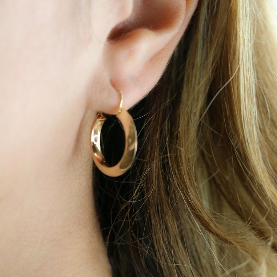 Créoles vintage or rose - Castafiore