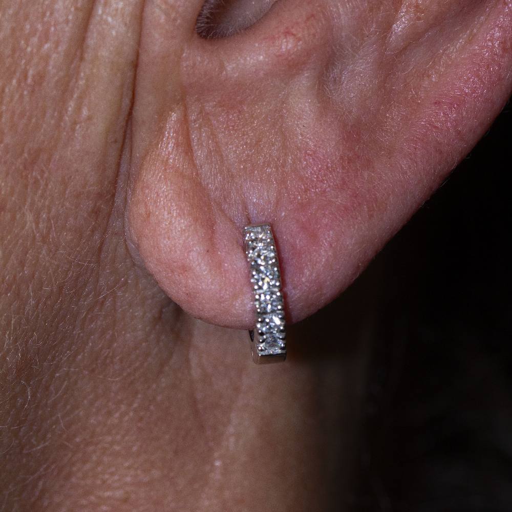 CRIOLLA Boucles d'oreilles avec diamants - Castafiore
