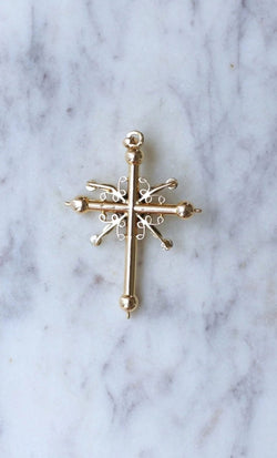 Croix de Savoie ancienne deux ors - Castafiore