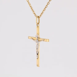 Croix du Christ deux ors - Castafiore