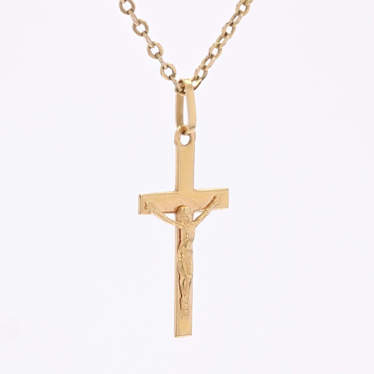 Croix du Christ or jaune - Castafiore