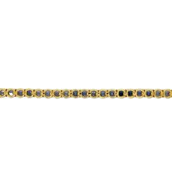 CTW 6 Natural Blu Sapphire Gold Tennis Bracelet - Castafiore